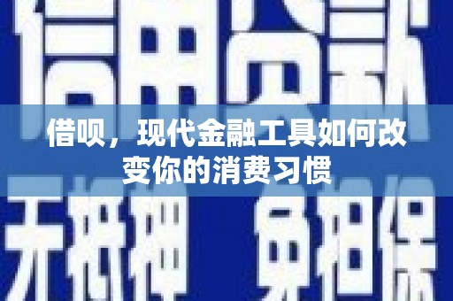 栖霞借呗，现代金融工具如何改变你的消费习惯
