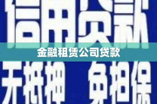 栖霞金融租赁公司贷款