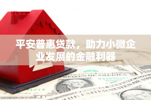 栖霞平安普惠贷款，助力小微企业发展的金融利器